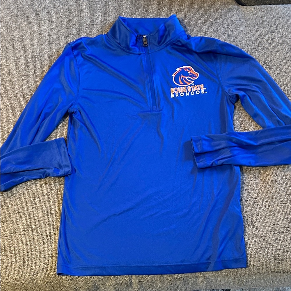 Boise State Broncos Blue Quarter-Zip Pullover